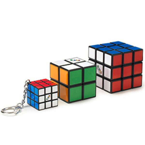 Spin Master Rubikova kostka sada trio 3x3 + 2x2+3x3 přívěsek originál