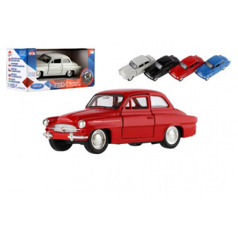 Auto Welly Škoda Octavia 1959 kov plast 11cm 1:34-39 na volný chod 4 barvy v krabičce 15x7x7cm