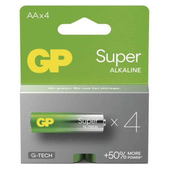 Emos Alkalická baterie GP Super AA (LR6) 4ks B01214