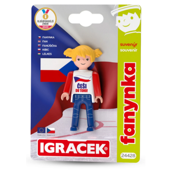 Igráček Fanynka figurka s vlajkou