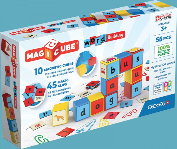 Geomag 258 Magicube Math Building Recycled Clips 55 pcs
