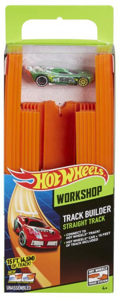 Mattel Hot Wheels Track Builder dlouhá dráha s angličákem BHT77