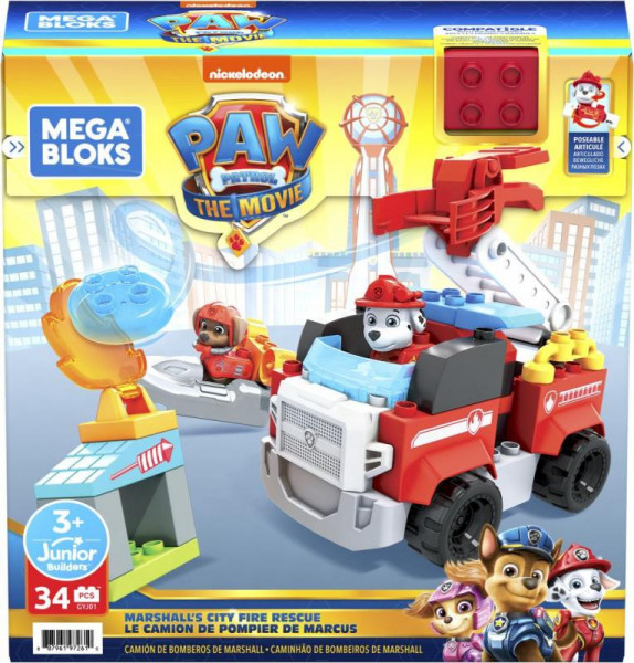 Mattel  Mega Bloks Paw Patrol Tlapková patrola Marshallův hasičský vůz GYJ01