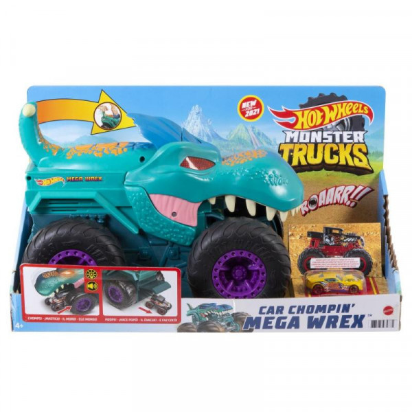 Mattel HW Hot Wheels Monster Trucks Nebezpečný W-Rex GYL13