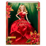Mattel BRB Barbie Vánoční panenka blondýnka HBY03
