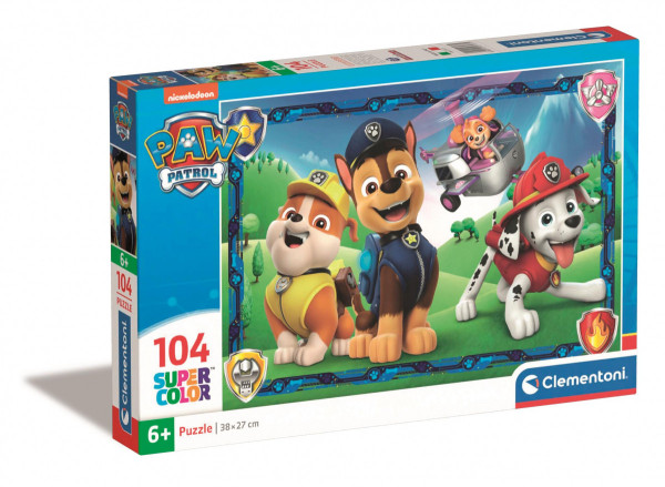 Clementoni 27177 Puzzle Super Color Tlapková patrola 104 dílků