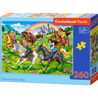 Castorland 27507 Puzzle 260 dílků - Princezny na vyjížďce