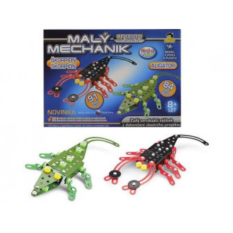 Malý mechanik - škorpion/aligátor, 91a 84 dílků