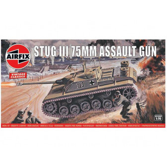 Airfix A01306V Classic Kit VINTAGE military Stug III 75mm Assault Gun (1:76)