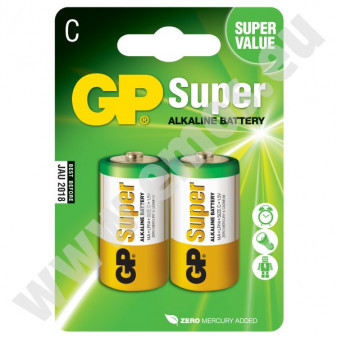 Baterie B1331 GP 14A LR14 alkalická 2 ks na blistru