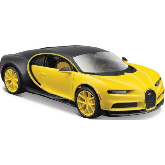 Maisto 31514 Bugatti Chiron, žlutá/černá, 1:24