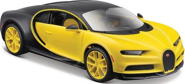 Maisto 31514 Bugatti Chiron, žlutá/černá, 1:24