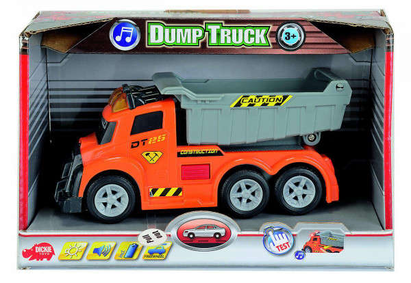 Dickie AS Dump Truck sklápěcí 15 cm se světlem a zvukem