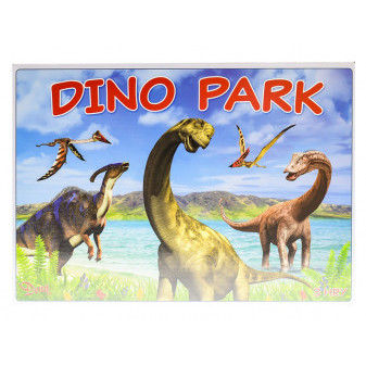 Deny Společenská hra logická Dino Park 3v1 v krabičce