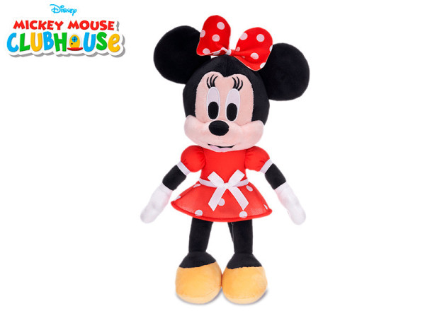 Minnie Mouse plyšová 40cm v červených šatech 0m+