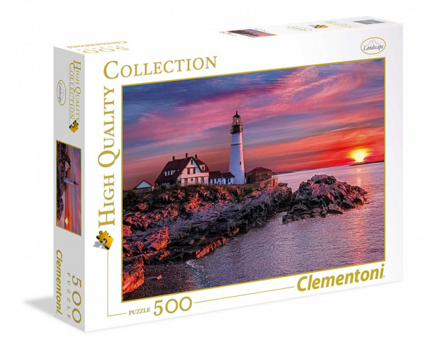 Clementoni 35049 puzzle 500 dílků Portland maják
