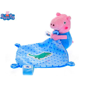 Prasátko Peppa/Peppa Pig Tom usínáček plyšový 11cm modrý 0m+