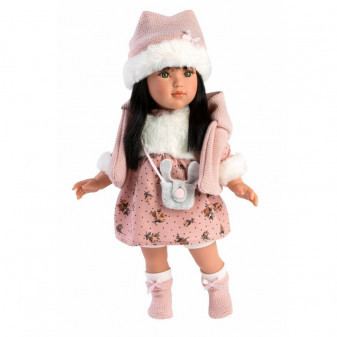 Llorens 54033 GRETA - realistická panenka s měkkým látkovým tělem - 40 cm