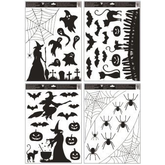 Anděl Okenní fólie strašidelný Halloween 35 x 50 cm