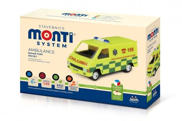 Vista Monti System MS 06.1 Ambulance Renault Trafic 1:35 v krabici 22x15x6cm