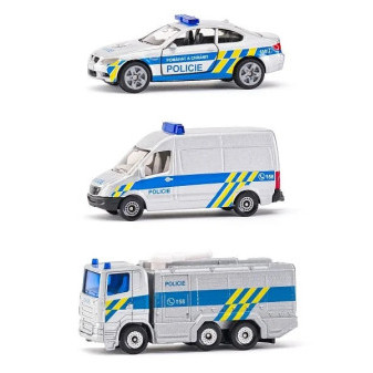 SIKU česká verze - set policejní sada 3 aut