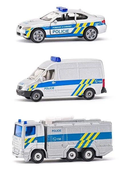 SIKU česká verze - set policejní sada 3 aut