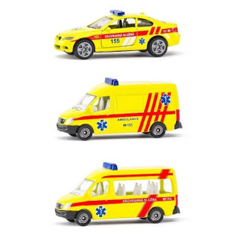 SIKU 182506100 česká verze - set ambulance sada 3 aut