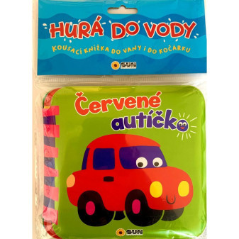 Kouzelná knížka do vody Červené autíčko Vybarvuj vodou