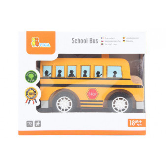 Viga Dřevěný školní autobus