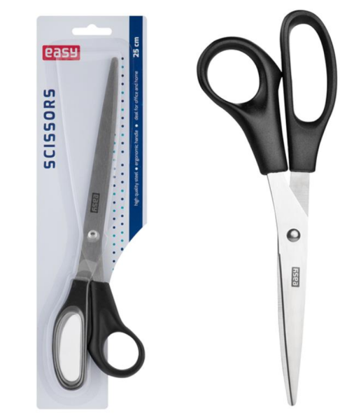 Easy Kancelářské nůžky 25 cm, plastové rukojeti