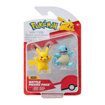 Pokémon akční figurky - 2 pack Asst Squirtle a  Pikachu