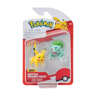 Pokémon akční figurky - 2 pack Asst Bulbusaur a  Pikachu