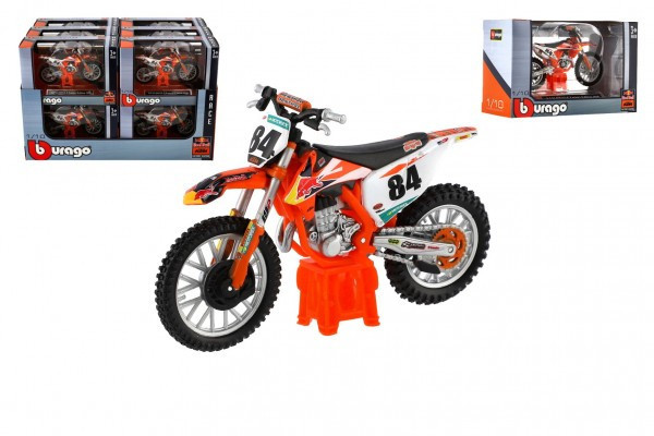 Burago motorka  KTM 450 SX-F Factory Edition (2018) kov/plast 12cm v krabičce