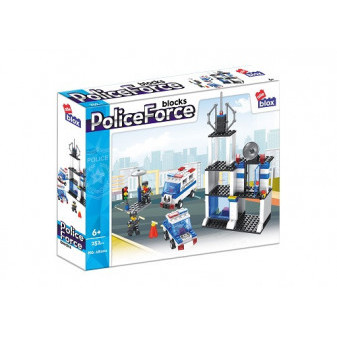 Alleblox Konstrukční kostky Policejní stanice 252 dílků