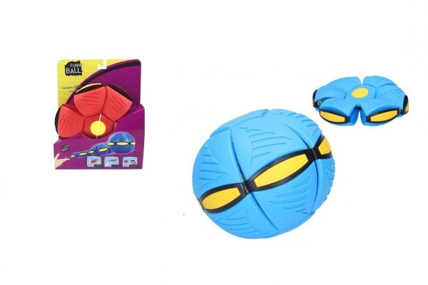 Flat Ball - Hoď disk, chyť míč! plast 22cm 2 barvy na kartě Phlat Ball