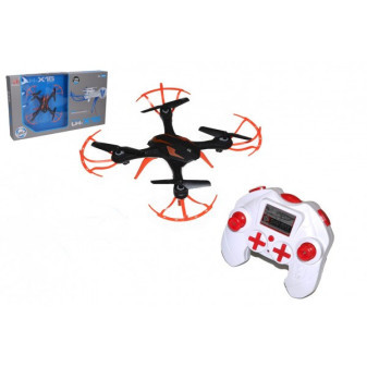 Dron RC létající  18x18cm 2,4GHz + dobíjecí pack na dálkové ovládání