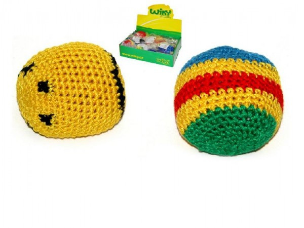 Hakysák míček footbag 6cm háčkovaný textilní hakissák