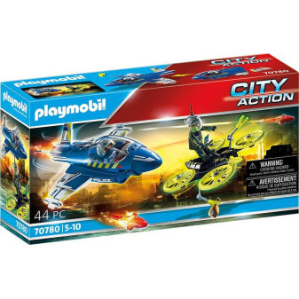 Playmobil® City Action 70780 Policejní tryskáč: Pronásledování dronu