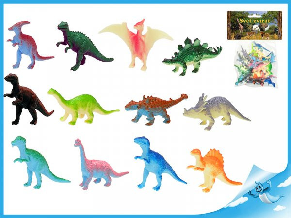 Dinosaurus 4-8cm 12druhů v sáčku