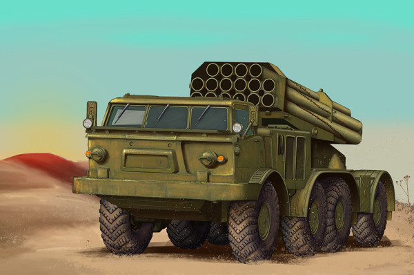 Trumpeter 07180 Russian 9P140 TEL of 9K57 Uragan Multiple Launch Rocket System 1:72