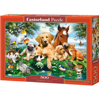 Castorland 53230 Puzzle 500 dílků - Zvířecí parta