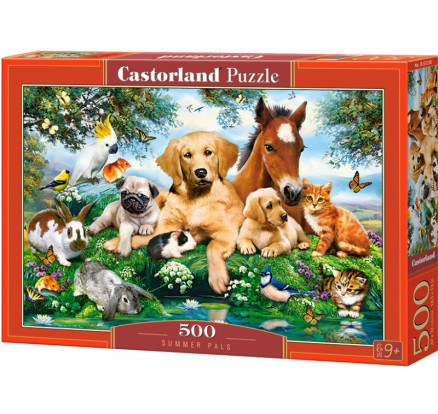 Castorland 53230 Puzzle 500 dílků - Zvířecí parta
