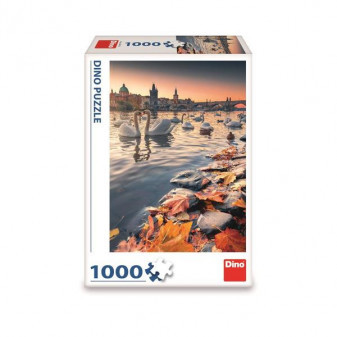 Dino Puzzle Labutě na Vltavě 1000 dílků