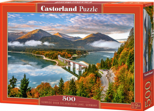 Castorland puzzle 53353  Východ nad Sylvenstein jezerem 500 dílků Německo
