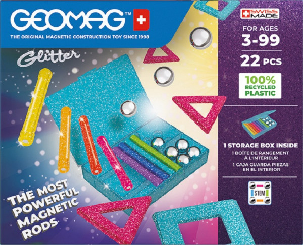 Geomag 534 Glitter Recycled 22 pcs