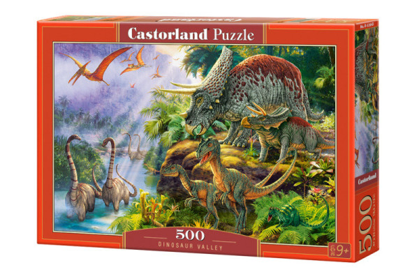 Castorland 53643 puzzle Údolí dinosaurů 500 dílků