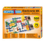 Stavebnice Boffin 500 elektronická 500 projektů 75 ks dílů dílků na baterie