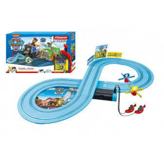 Autodráha Carrera First Paw Patrol Tlapková Patrola 2,4m plast +2 auta na bat. v krabici 50x30x7
