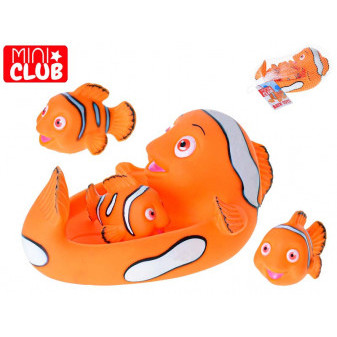 Mini Club ryba 19,5cm do vany se třemi rybičkami 4m+ v síťce
