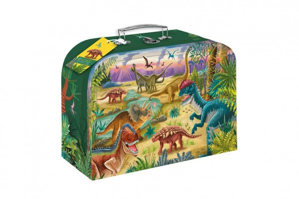 Kufřík Kufr školní papírový Jurassic adventure 35x23x10cm